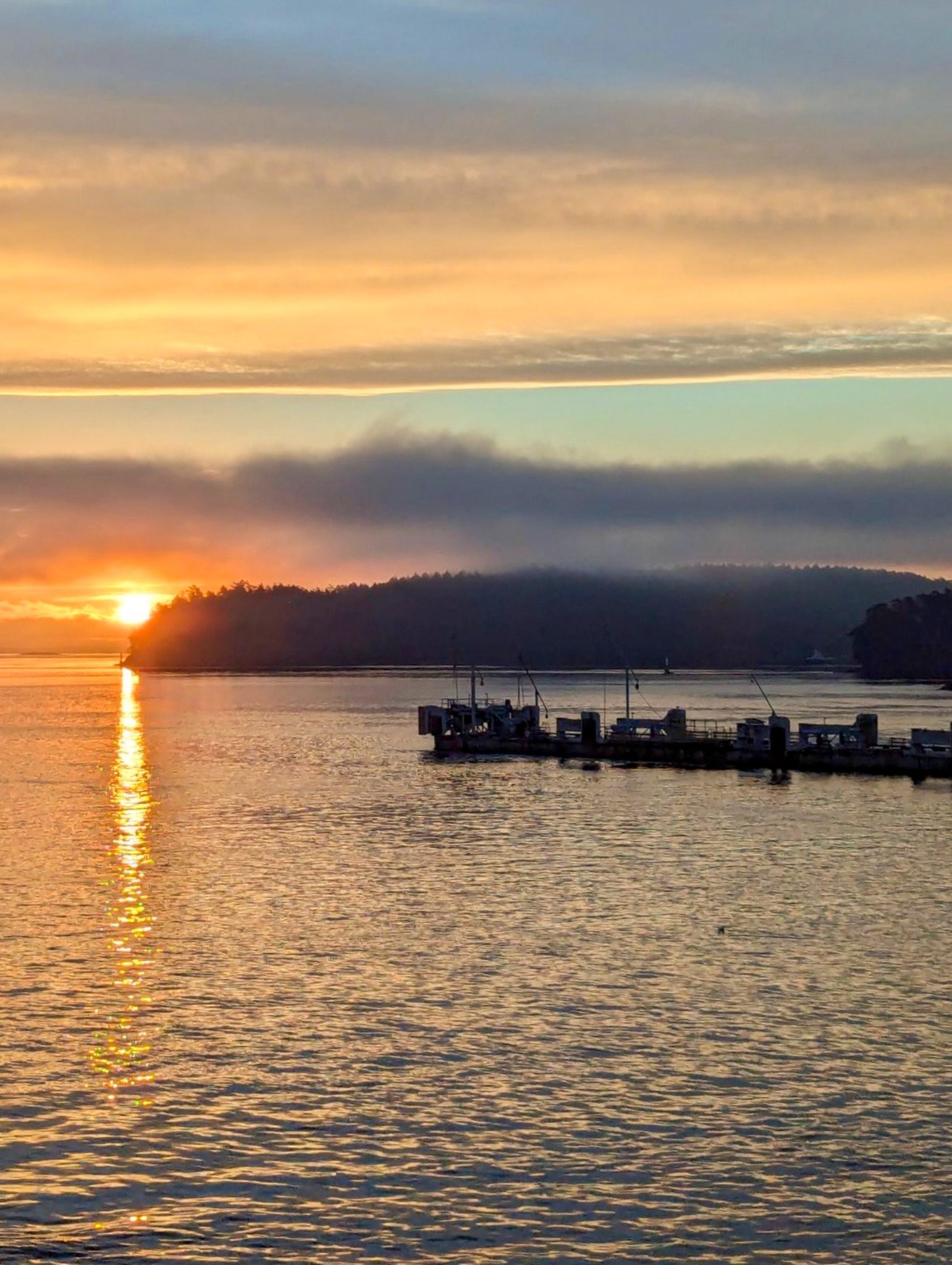 Sunrise over water (photo by Bonnie Wilde)